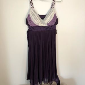 BMoss purple and white cocktail dress!